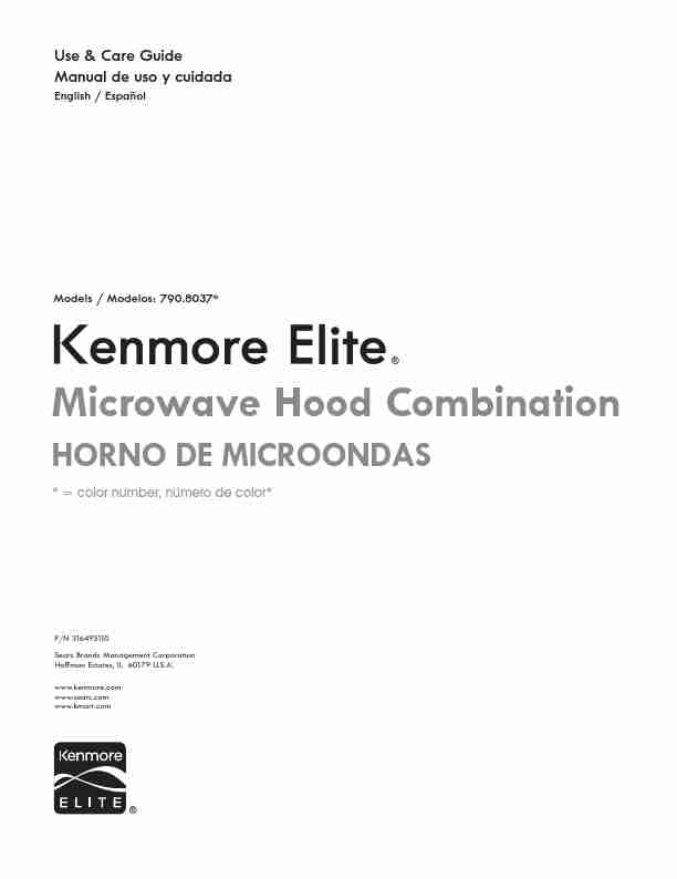 Kenmore Microwave Oven kenmore elite microwave hood combination-page_pdf